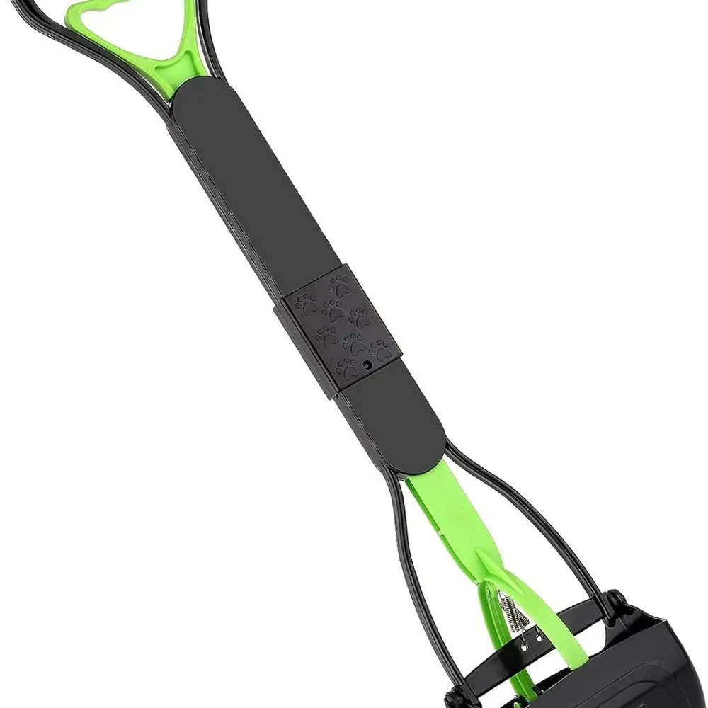 Non-Breakable Pooper Scooper for Dogs, 28inch Long Handle Foldable Portable Dog